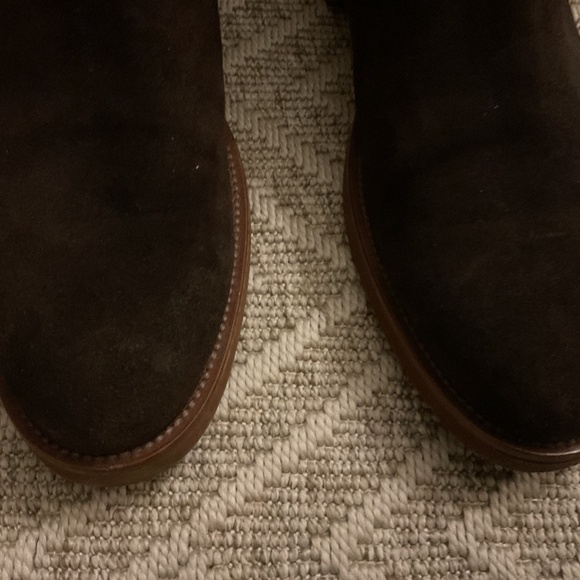 To Boot New York Christophe Dark Brown Suede Chelsea Boot Size 11 - Picture 2 of 6
